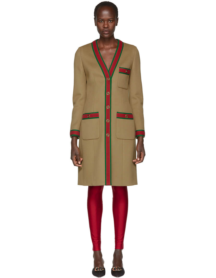 GUCCI - Gg Buttons Wool Dress