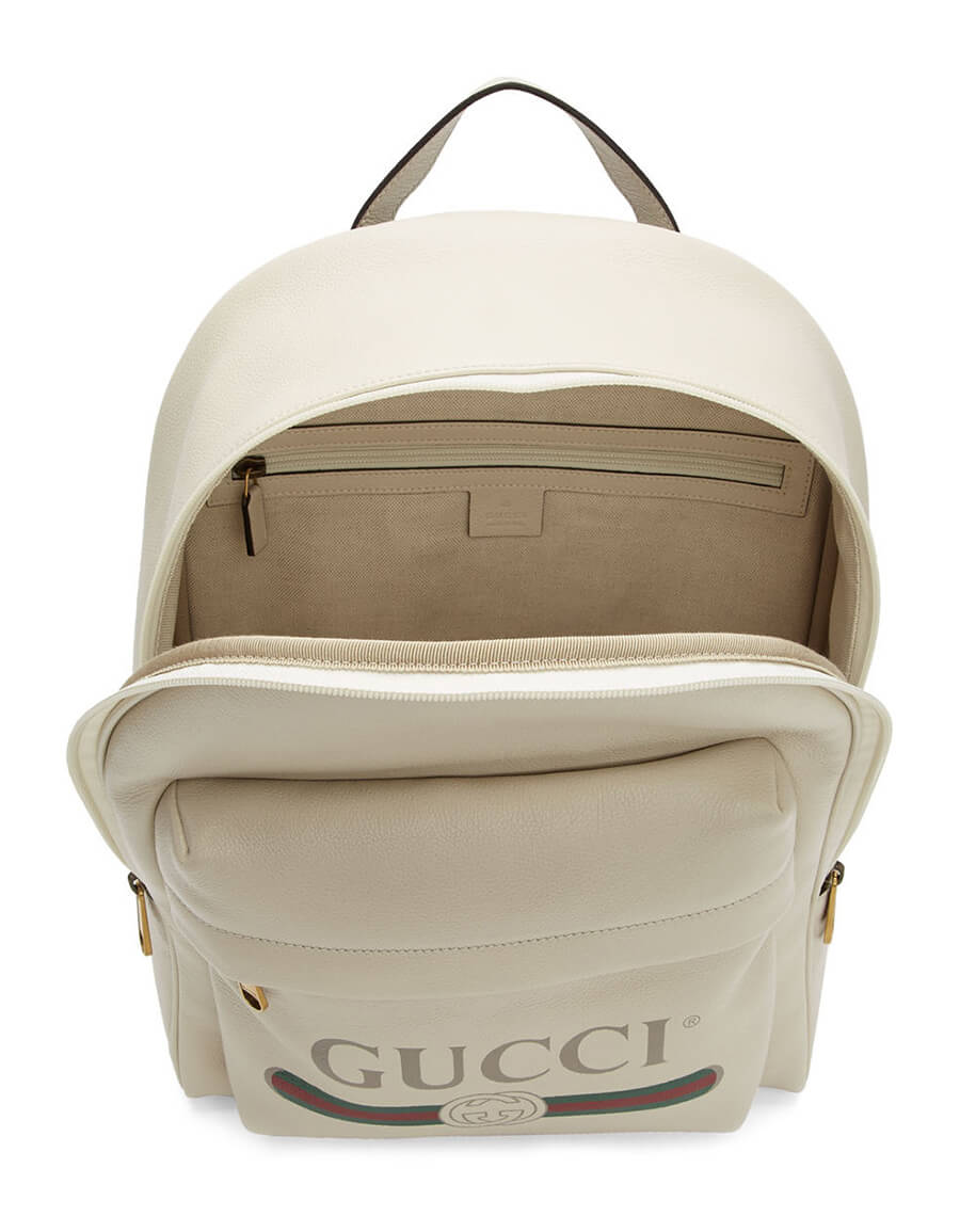white gucci backpack