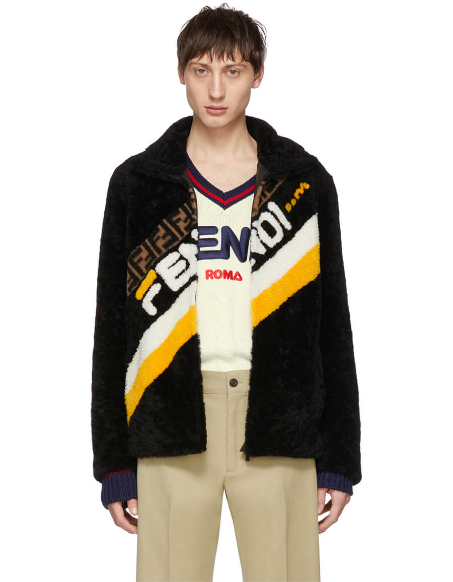 fendi shearling coat