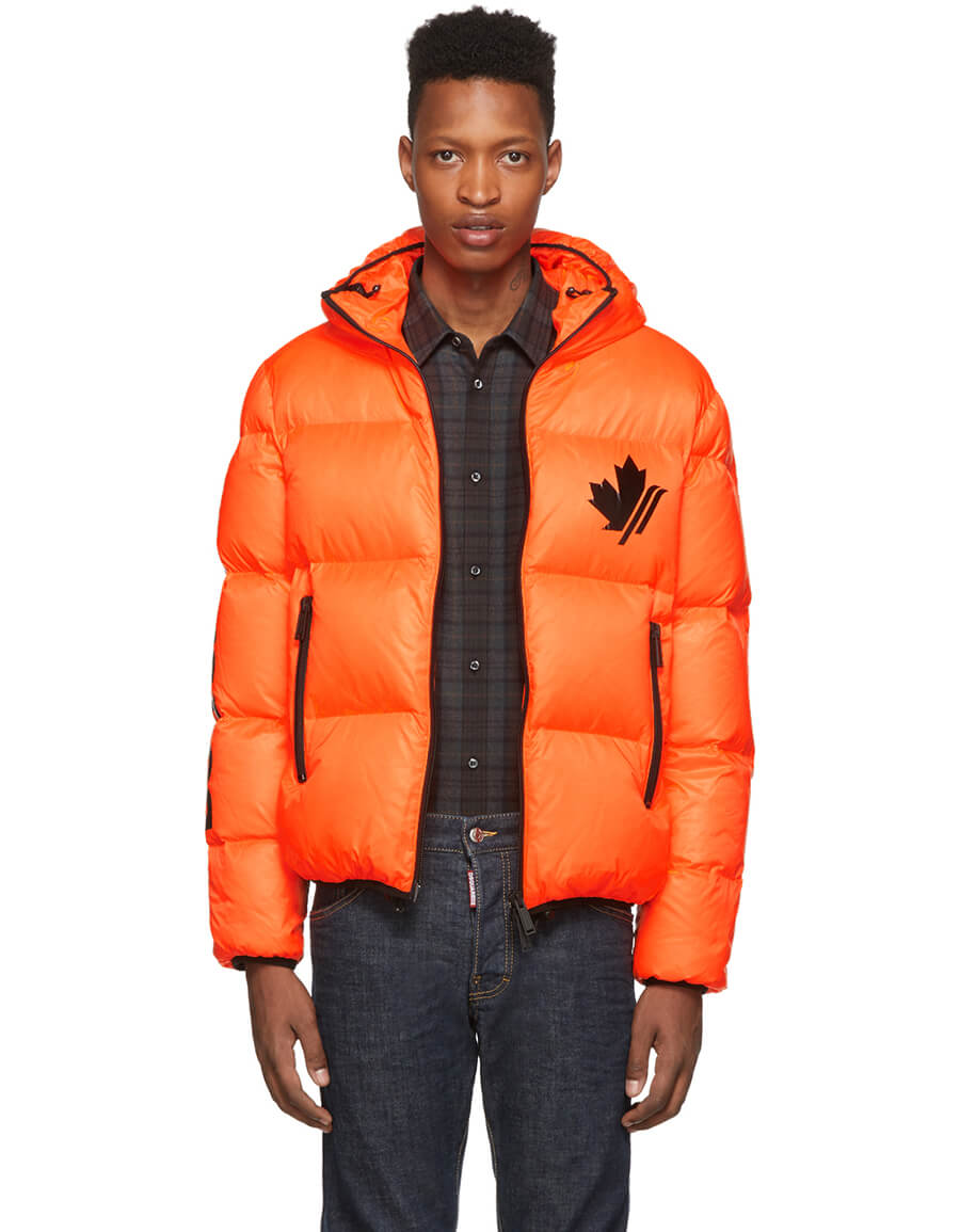 DSQUARED2 Orange Down Ripstop Sports Jacket · VERGLE DSQUARED2 Orange Down Ripstop Sports Jacket · VERGLE