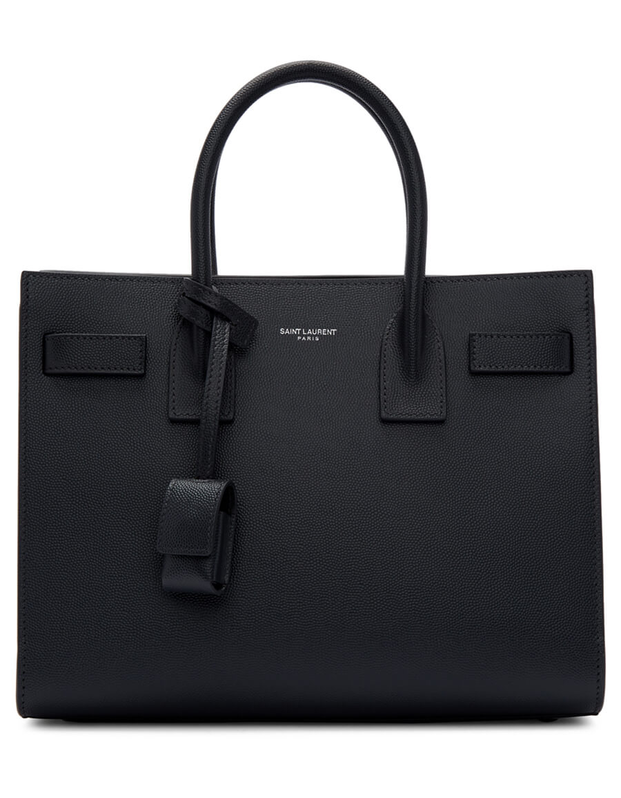 SAINT LAURENT Grey Baby Sac De Jour Tote VERGLE
