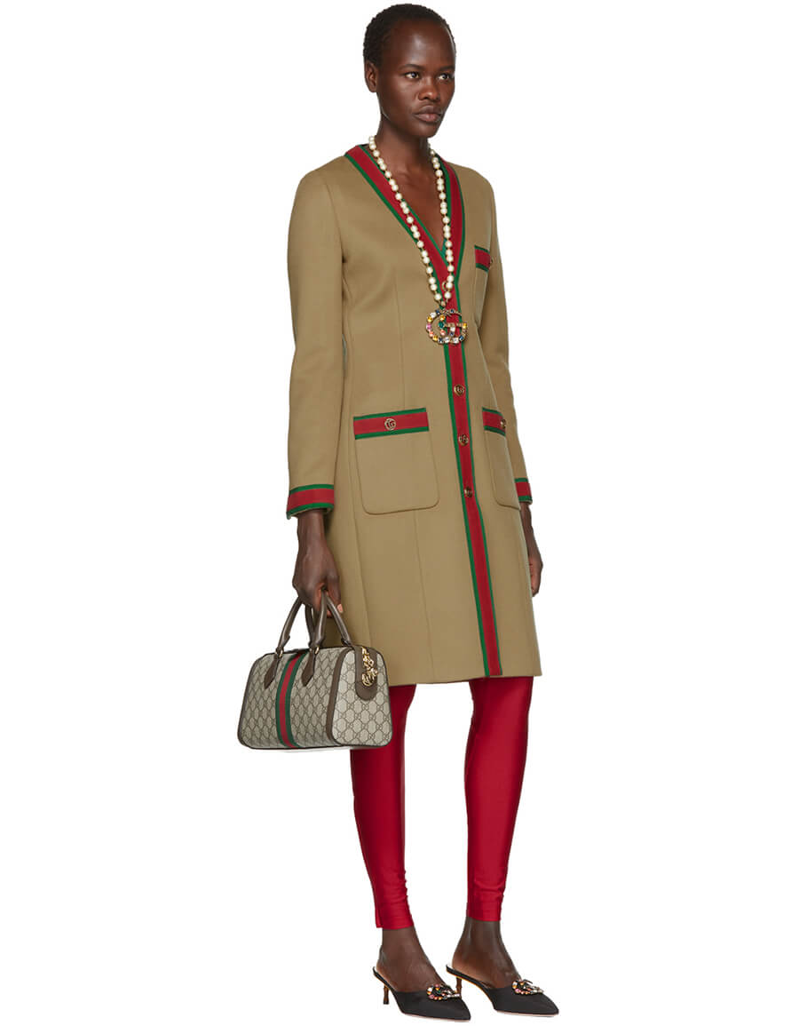 gucci brown coat