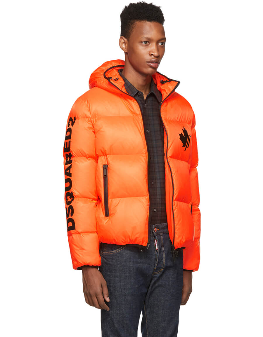 dsquared2 orange jacket