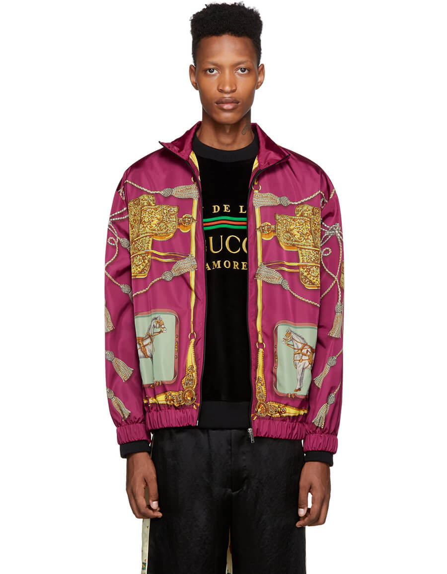 GUCCI Purple Horses & Tassels Jacket · VERGLE