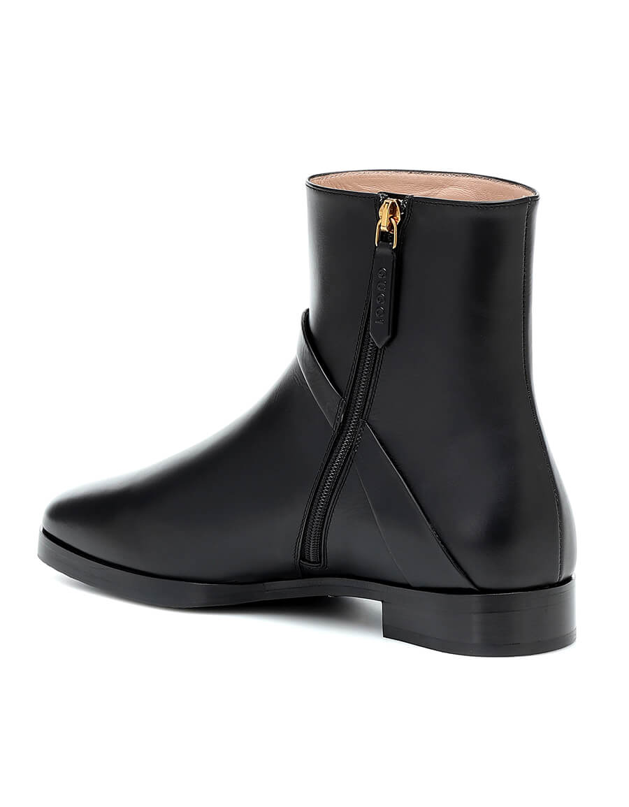 GUCCI Double G leather ankle boots · VERGLE