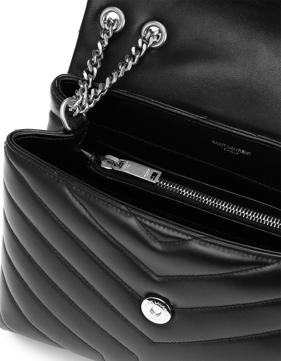 saint laurent loulou leather shoulder bag