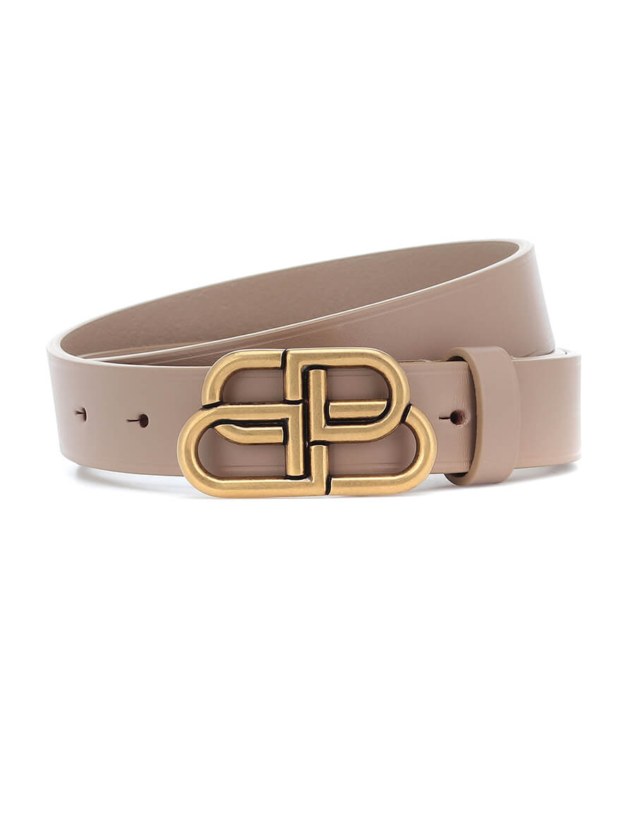 Balenciaga Men's Logo-embellished Leather Belt