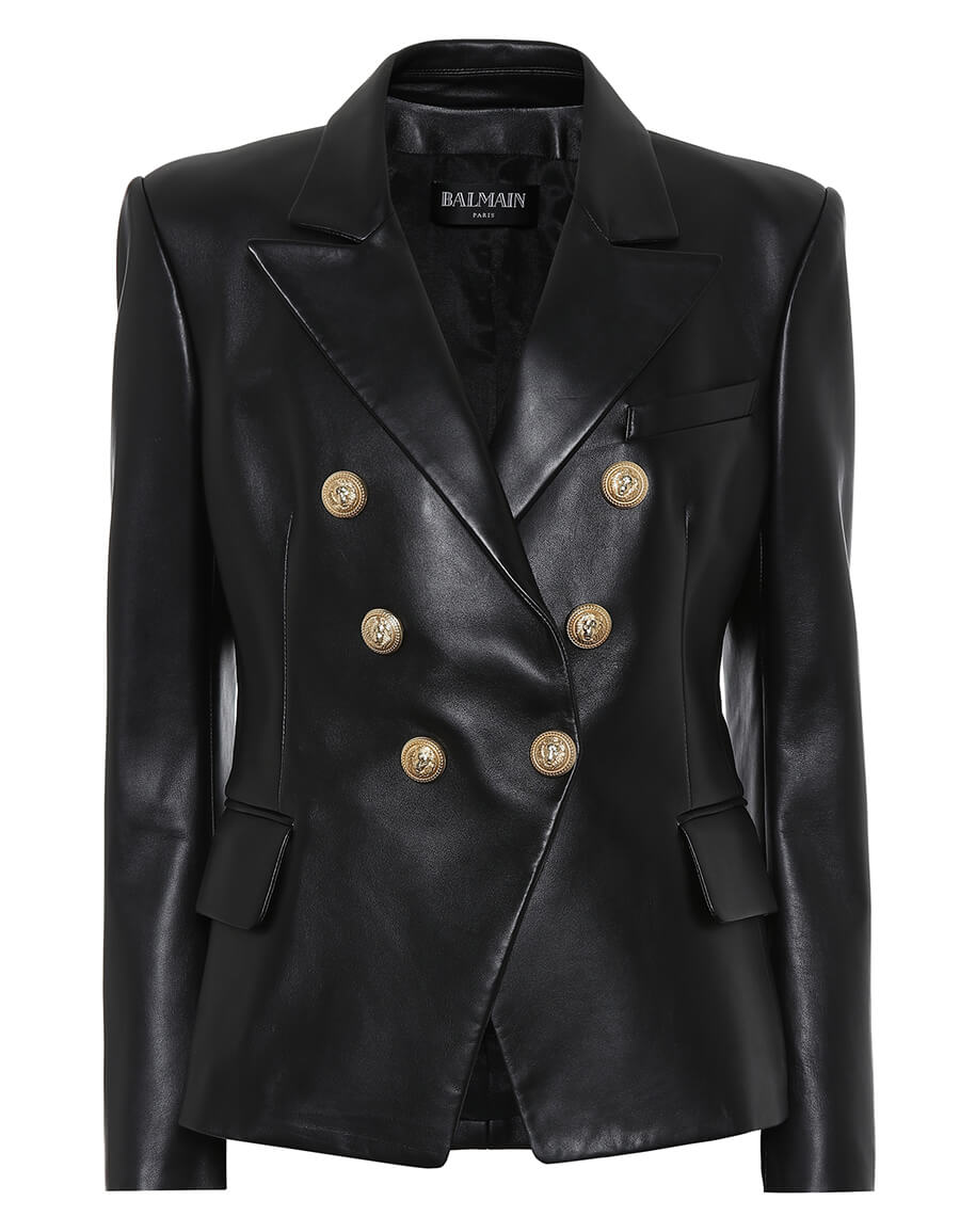BALMAIN Leather blazer · VERGLE