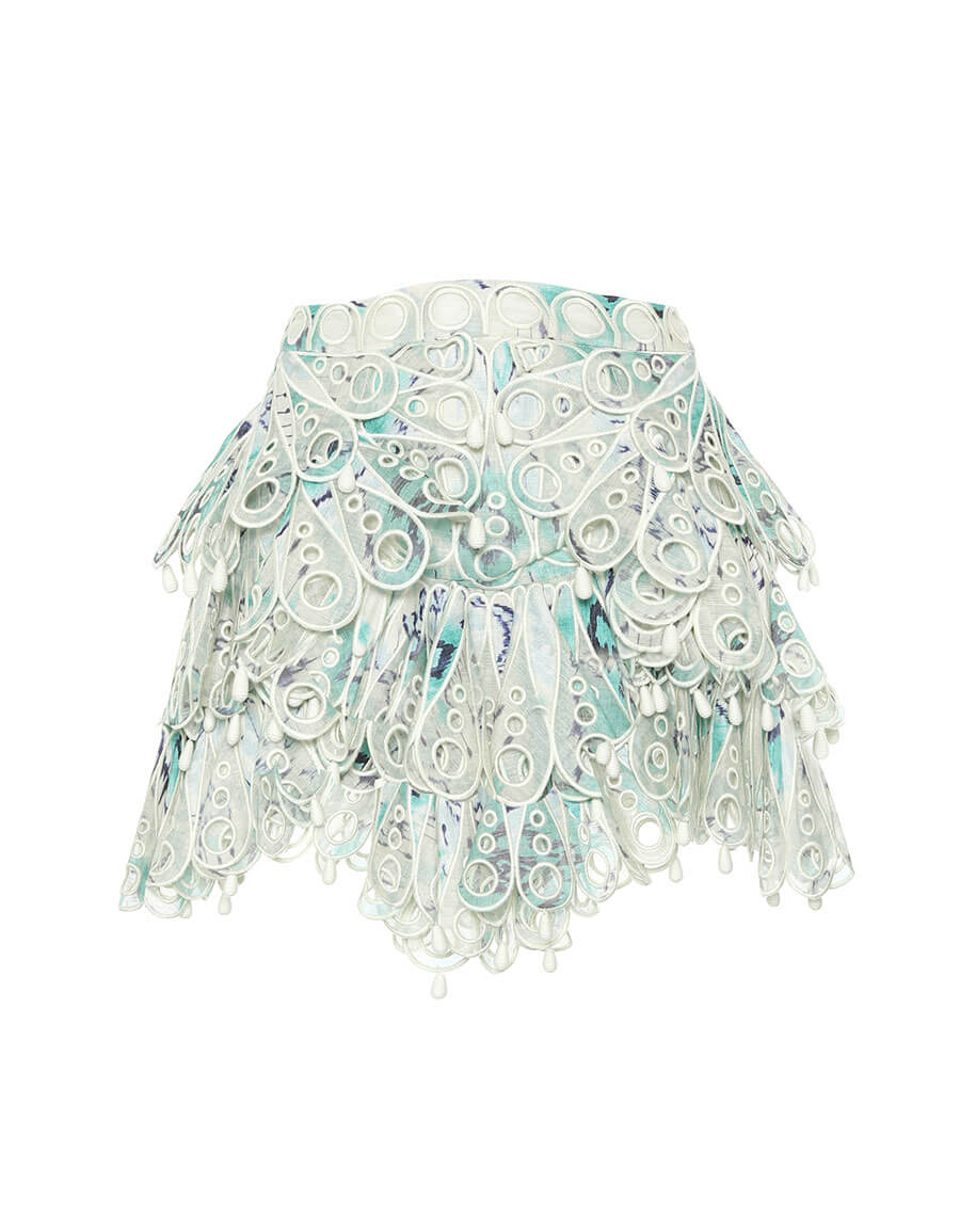 Zimmermann embroidered clearance skirt