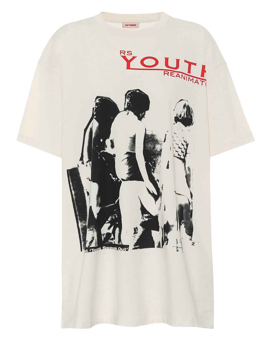 RAF SIMONS Printed cotton-jersey T-shirt · VERGLE RAF SIMONS Printed cotton-jersey T-shirt · VERGLE