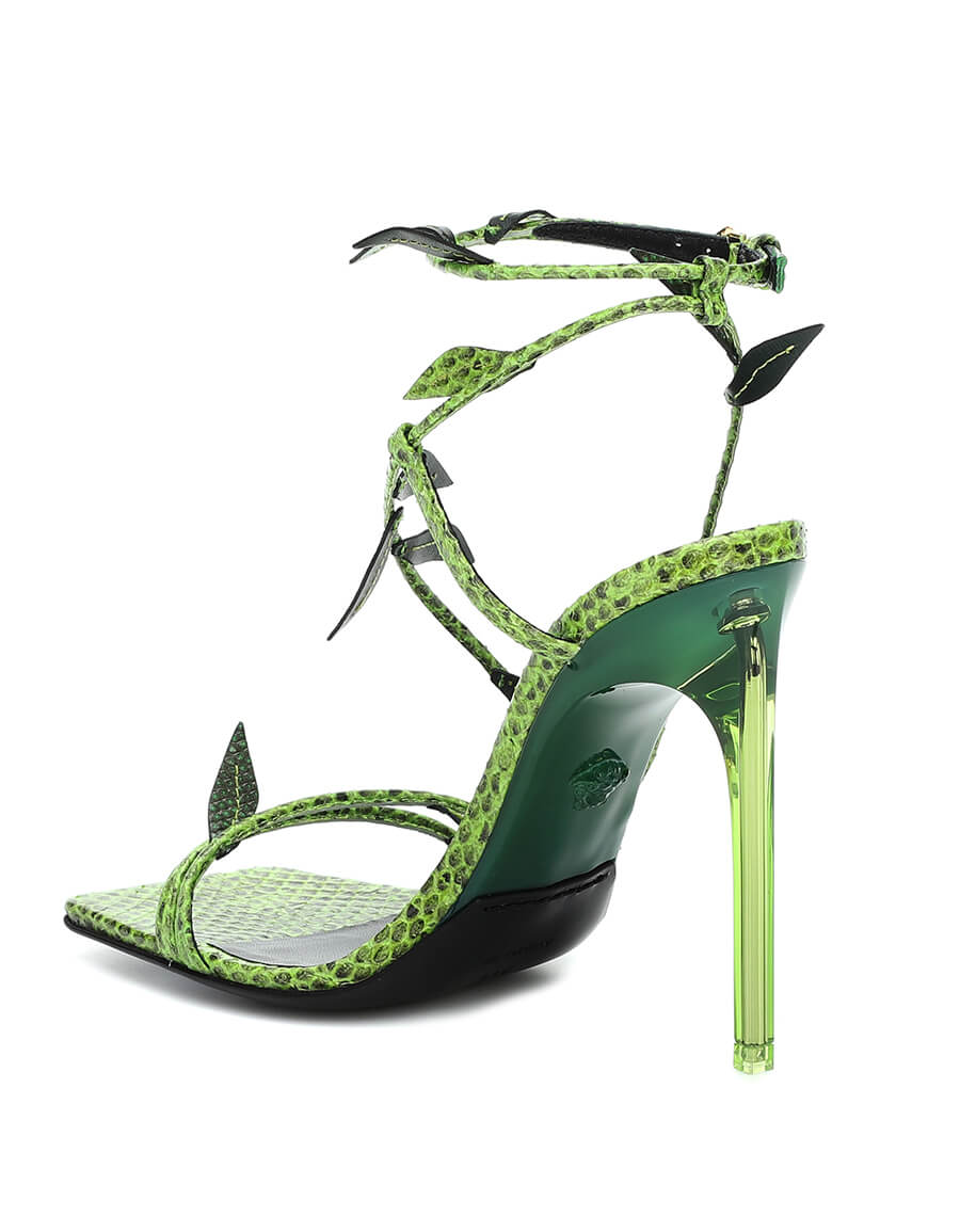 versace snakeskin heels