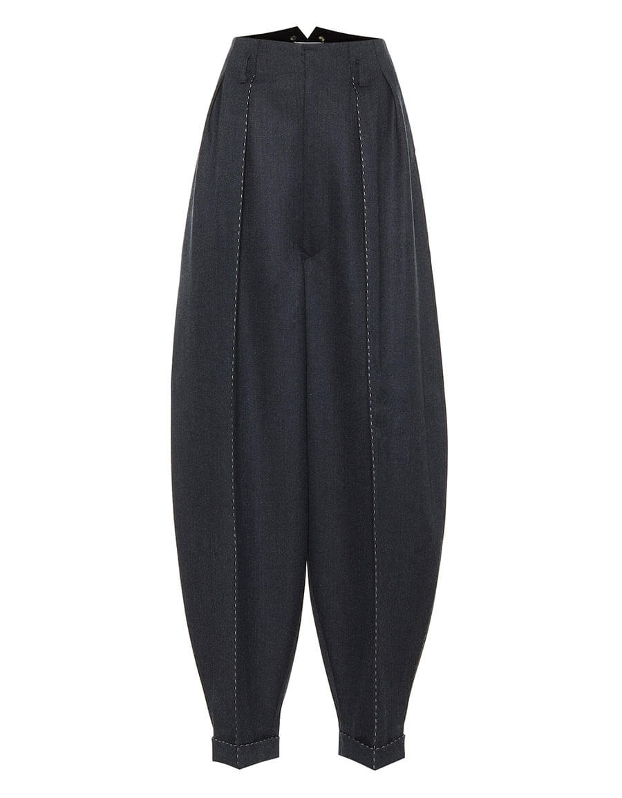 MAISON MARGIELA High-rise wide-leg wool pants · VERGLE