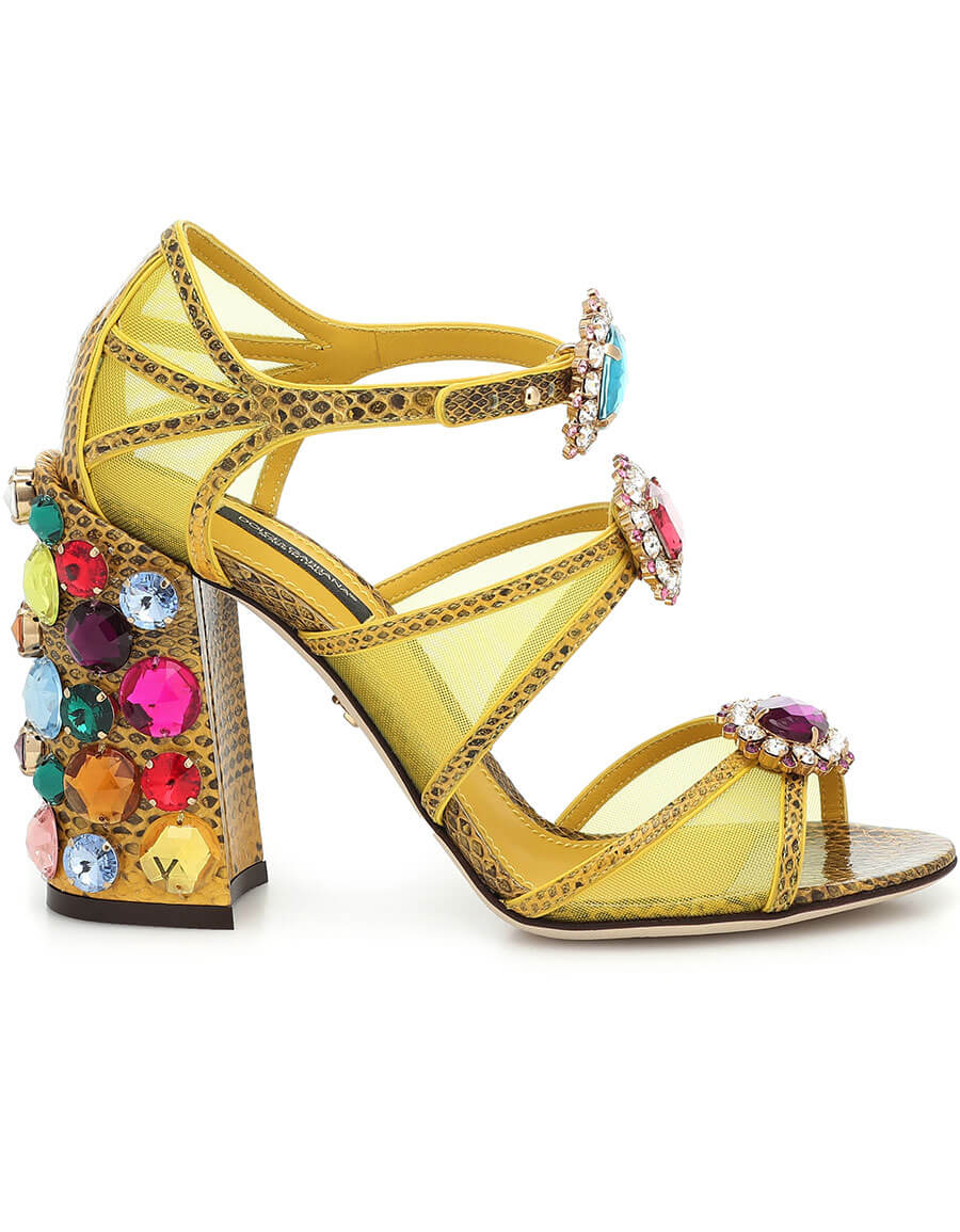 dolce and gabbana embellished sandals