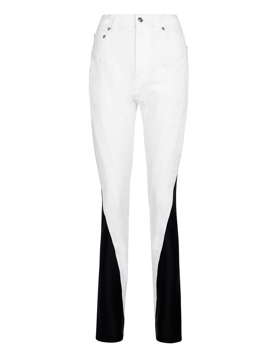 MUGLER High-rise slim jeans Â· VERGLE