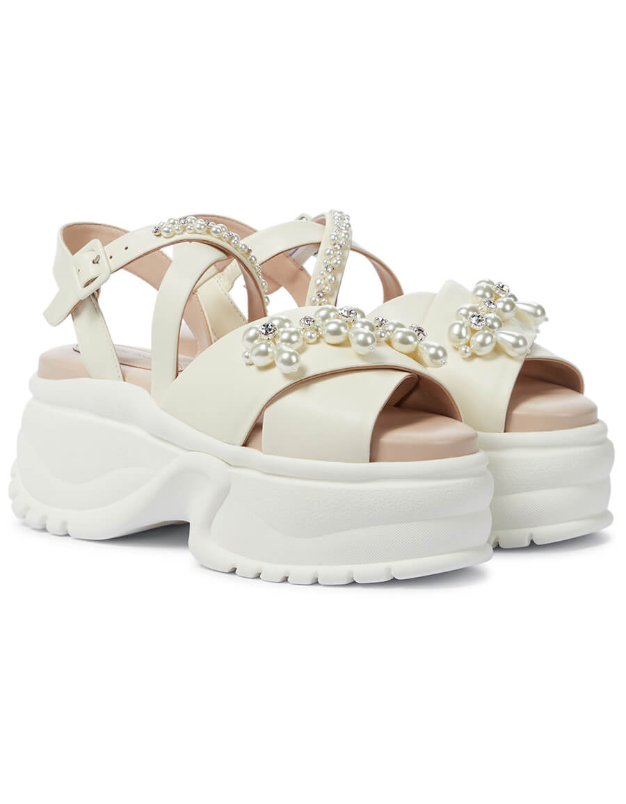 SIMONE ROCHA Embellished platform sandals · VERGLE