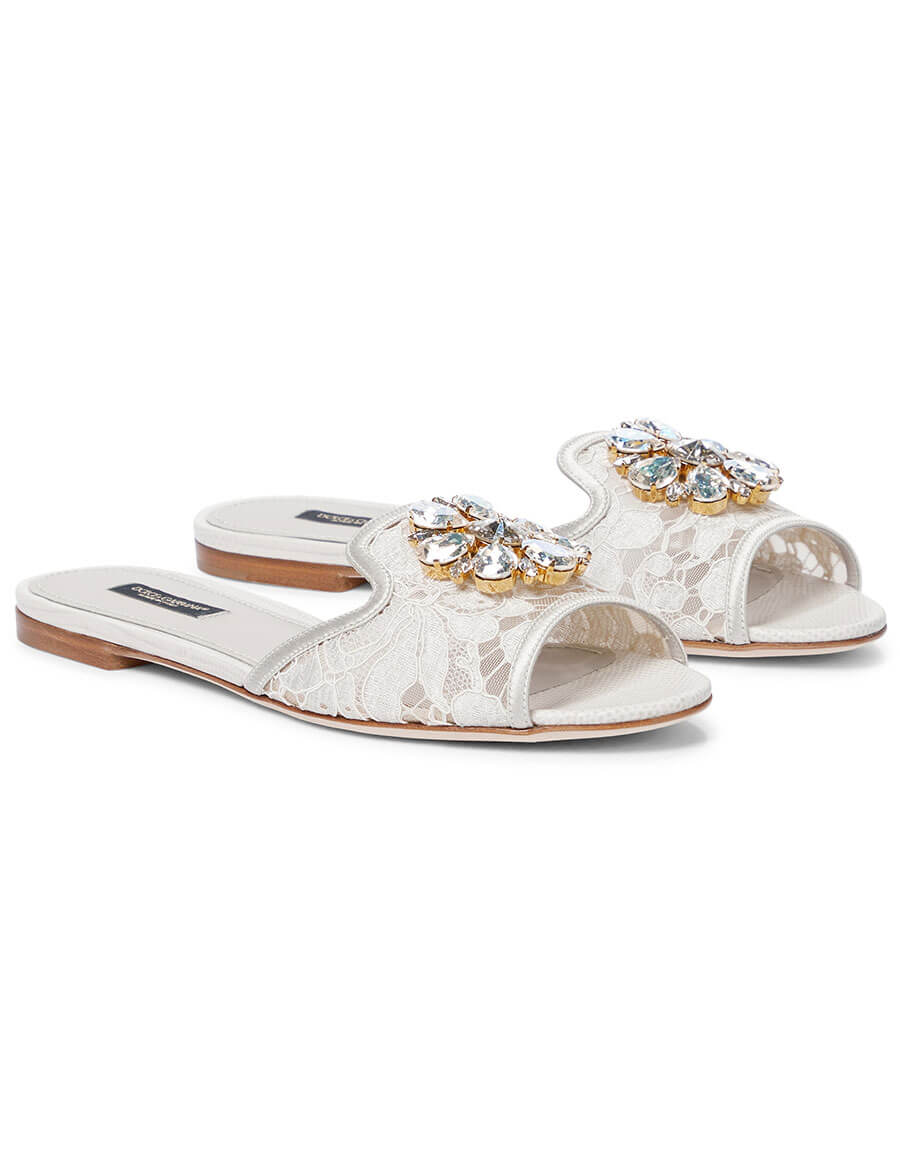 Dolce and store gabbana bianca sandals