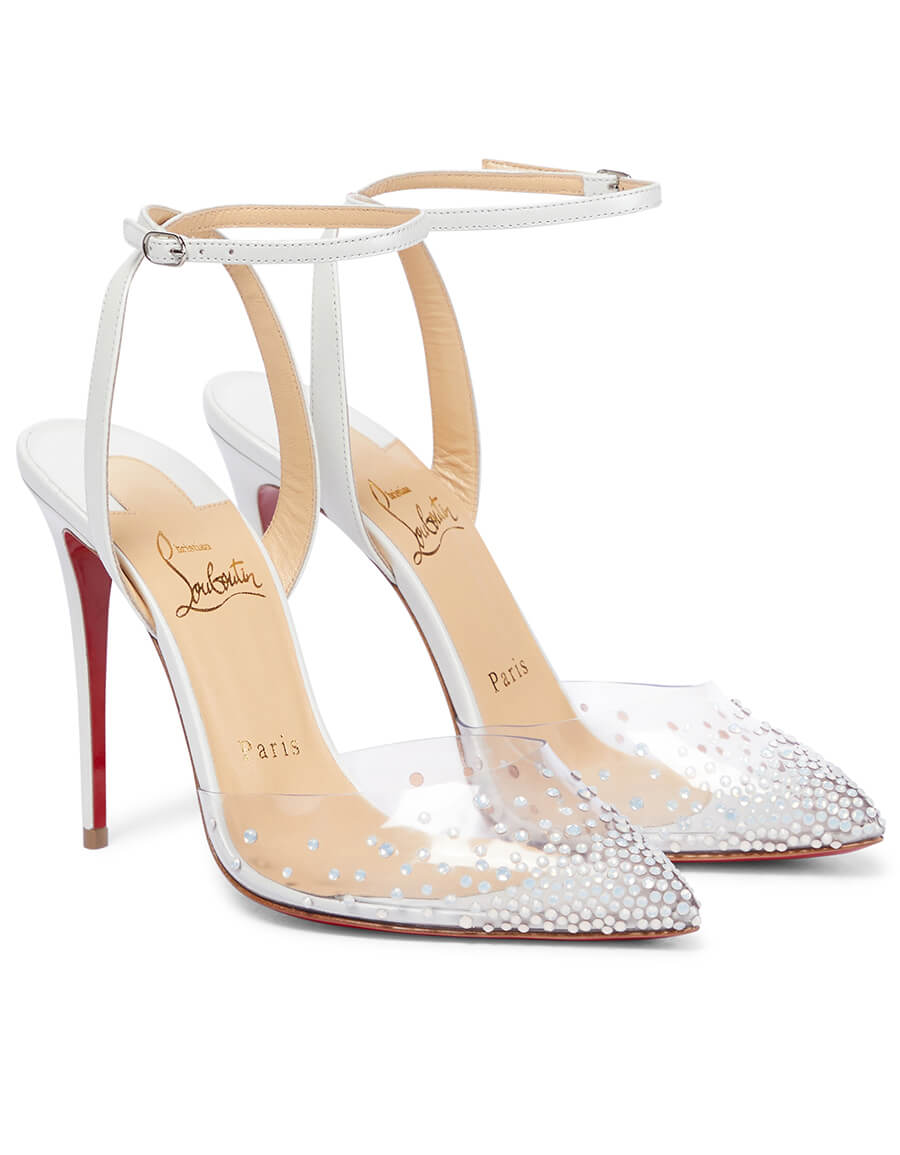 Christian Louboutin Spikaqueen 100 Crystal Embellished