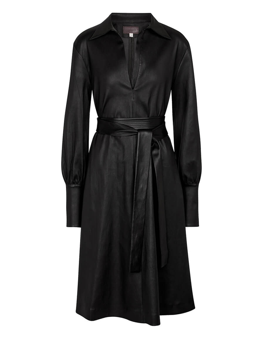 STOULS Ninotchka leather shirt dress · VERGLE
