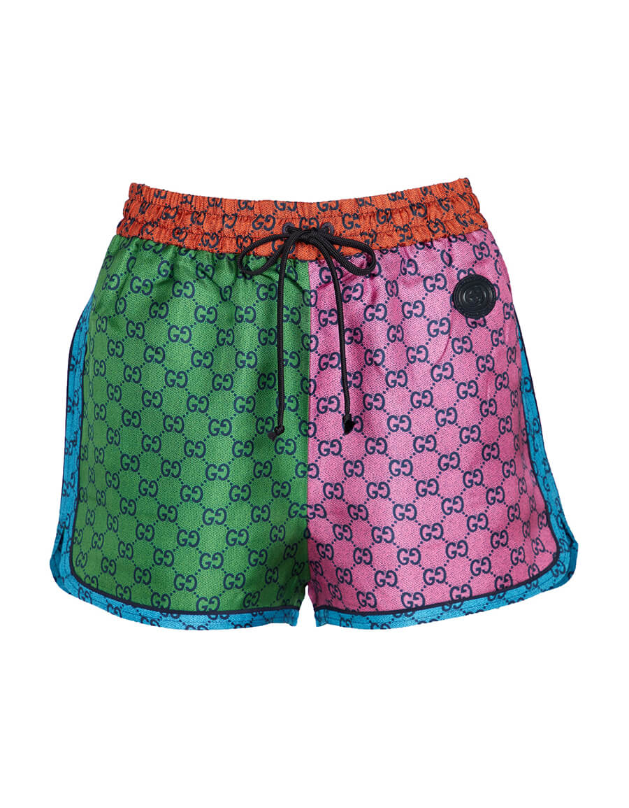 GUCCI GG Multicolor silk shorts · VERGLE