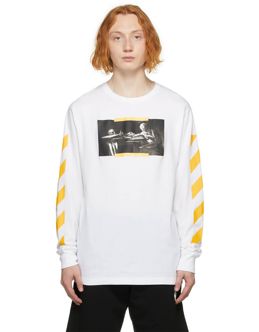 OFF-WHITE White Caravaggio Painting Long Sleeve T-Shirt · VERGLE OFF-WHITE White Caravaggio Painting Long Sleeve T-Shirt · VERGLE
