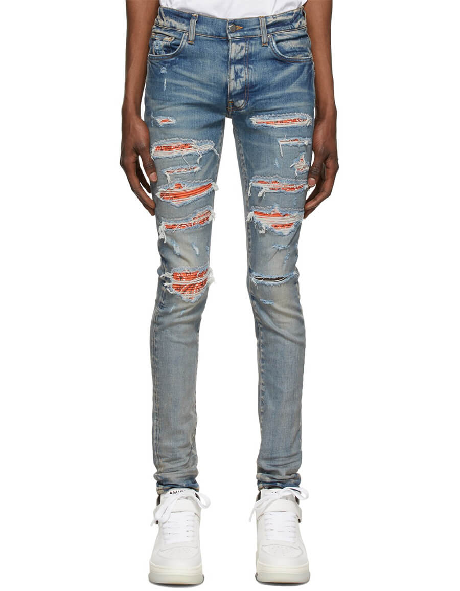 AMIRI Blue Bandana Thrasher Jeans · VERGLE