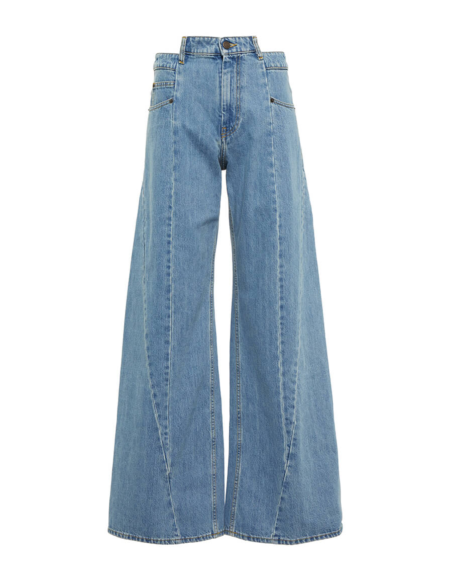 MAISON MARGIELA Décortiqué high-rise wide-leg jeans · VERGLE