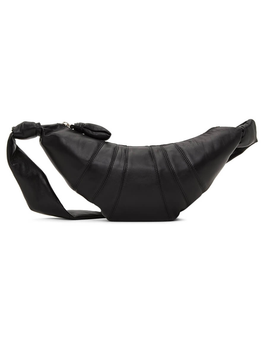 LEMAIRE Black Small Croissant Bag · VERGLE